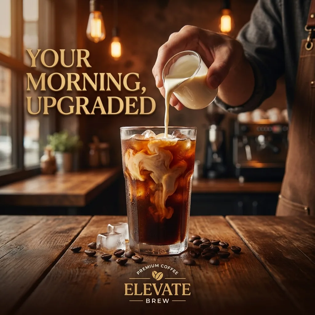 AI-generated Coffee ad creative: Your morning, upgraded