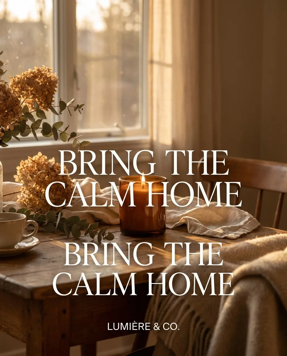 AI-generated Home ad creative: Bring the calm home