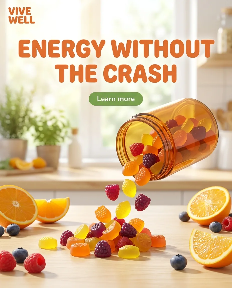 AI-generated Wellness ad creative: Energy without the crash
